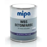 Mipa WBS Betonfarbe - Fussbodenanstrich, seidenglänzend/ 750 ml,kieselgrau
