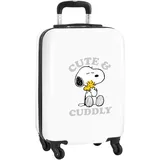 Safta Snoopy 4-Rollen Cabin 20'' / 55 cm / 20 l weiß