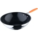 San Ignacio Compact - 28 cm Geschmiedetes Aluminium - Innenraum Whitford Fusion in Schwarz Schwarz - Äußeres im Matt -Finish - Induktionsliste - Edelstahlgriff Detaildetails Details