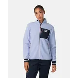 KARI TRAA Fleecejacke KARI TRAA Damen Gr M blau 100 Polyester mehrfarbig sportlich normal hoch geschlossener Ausschnitt Langarm Jacken mit hohem Kragen und Frontreißverschluss