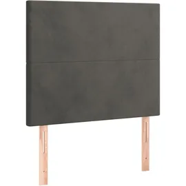 vidaXL Boxspringbett 100 x 200 cm Dunkelgrau