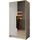 WFL GROUP Drehtürenschrank Mono Lux 102 x 200 x 51 cm Beige