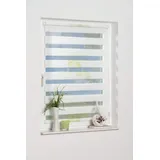 K-HOME Doppelrollo Denia 50 x 200 cm Blume/Grün