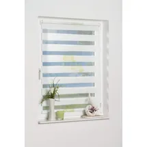 K-HOME Doppelrollo Denia 50 x 200 cm Blume/Grün