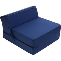 Best For Kids Kindersessel für Spielen, Schlafen und Sitzen, verstellbar, hochwertig, 3-in-1, mit Matratze (Marineblau, 60x160x12)