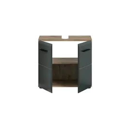 xonox.home Waschbeckenunterschrank 60 x 54 cm Schwarz Matt