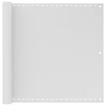 vidaXL Balkonverkleidung 90 x 600 cm Weiß Polyethylen