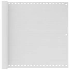 vidaXL Balkonverkleidung 90 x 600 cm Weiß Polyethylen