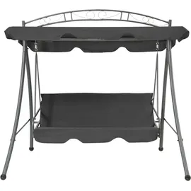 vidaXL Gartenschaukel Grau 3-Sitzer