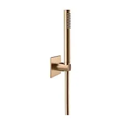 Herzbach Design iX PVD Wannenset 21.914000.2.39 Copper Steel, mit Konushalter, Brauseschlauch 1.250mm