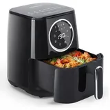 Aigostar - Fritteuse heissluft ohne fett, Heißuftfritteuse xxl BPA-frei, 4.2L, 8 Menü und Rezept-Community, LED-Touchscreen, 1400W