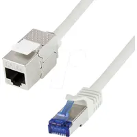 Logilink CC5102S RJ45 Patchkabel CAT 6a S/FTP Grau 15 m