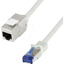 Logilink CC5102S RJ45 Patchkabel CAT 6a S/FTP Grau 15 m