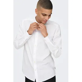 Only & Sons Langarmhemd Weiß XL