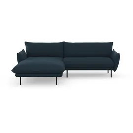Andas Ecksofa »Stine L-Form« Besonderes Design durch Kissenoptik und Keder, by Morten Georgsen blau