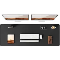 Schreibtischunterlage 120x43cm Leder Mauspad XXL Schwarz 120 x 43 cm