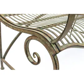 DanDiBo Ambiente Gartenbank 110 x 50 x 98 cm Patina Grün