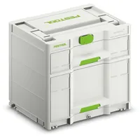 Festool Systainer SYS3-SORT/2 M 337 mit 2 Trennstegen schwarz 39,6 x 29,6 x 33,7 cm
