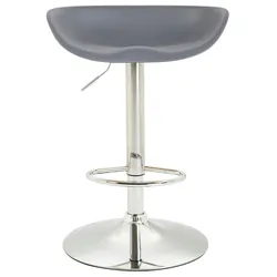 CLP Barhocker Anaheim Kunststoff grau/chrom