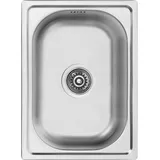 Kuchinox Mini 35x48 links Einbauspüle Stahl Handbetätigung 480 x 350 mm
