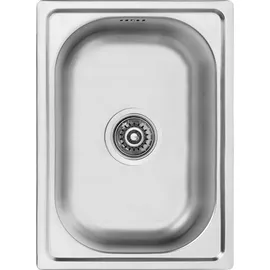 Kuchinox Mini 35x48 links Einbauspüle Stahl Handbetätigung 480 x 350 mm