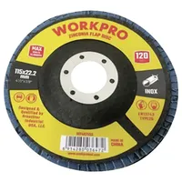 WorkPro WP407553 Fächerschleifscheibe Durchmesser 115 mm Bohrungs-Ø 22.2 mm