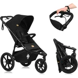 lionelo AZURA Jogging-Kinderwagen 1 Sitz(e) Schwarz