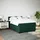 vidaXL Boxspringbett 140 x 200 cm Dunkelgrün