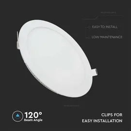 V-Tac LED Panel 8 Watt rund weiß