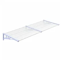 vidaXL Türvordach 239 x 90 cm grau