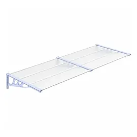 vidaXL Türvordach 239 x 90 cm grau