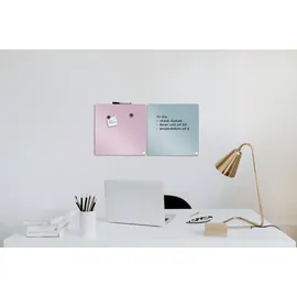 NOBO Magnettafel 36 x 36 cm Rosa