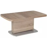 58 aufm Kessel COUCHTISCH höhenverstellbar ausziehbar Clovis 110x53x63 Eiche Sägerau | Gr.: onesize