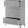 dorel home furnishings Cecilie 80 cm grau