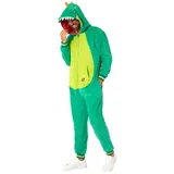 Opposuits Kostüm Dinosaurier Onesie, Der Overall beweist: jedes Tier eignet sich zum Kuscheln! grün XXL