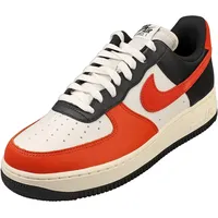 Nike Air Force 1 07 LV8 Herren Sneaker Schwarz-Orange - 43 EU