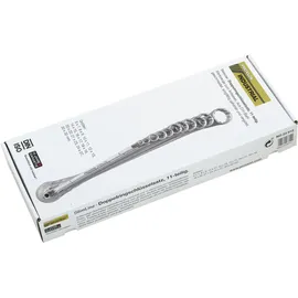 PROXXON Doppel-Ringschlüsselsatz, 11-teilig von 6 x 7 bis 30 x 32 mm
