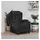 vidaXL Massagesessel 96 x 99,5 x 96 cm Schwarz mit verstellbarer Rückenlehne und Massagefunktion