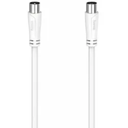 HAMA Antennen-Kabel, Koax-Stecker - Koax-Kupplung,  0,75m