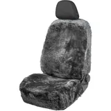 Walser Lammfell Autositzbezug Mona - 100% Lammfell Sitzbezug für Auto, Vordersitze, Autositzbezug Fell, Anthrazit