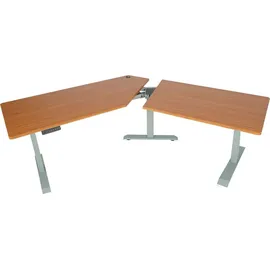 MCW Schreibtisch MCW-D40, Computertisch, 120° elektrisch höhenverstellbar ~ natur,