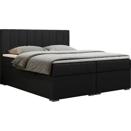 MKS Meble Boxspringbett 160 x 200 cm H4 Schwarz