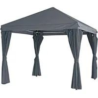 Lesli Living Pavillon "Yasumi" Grey 300x300 cm Gartenzelt Partyzelt