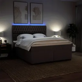 vidaXL Boxspringbett 180 x 200 cm Braun