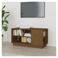 Furnicato TV-Schrank Honigbraun 80x35x40,5 cm Massivholz Kiefer