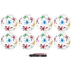 PVC Ball Toy, 22 cm, Klecks, 8 Bälle