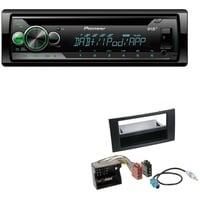 Pioneer DEH-S410DAB 1-DIN CD Digital Autoradio AUX-In USB DAB+ Spotify mit Einbauset für Ford Kuga DM2 schwarz