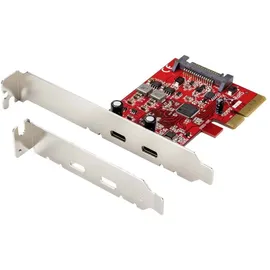 Renkforce RF-4599664 2 Port USB 3.1 Gen 2 Controllerkarte USB-C® (USB 3.1 Gen 2) PCIe