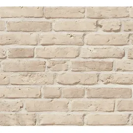 Profhome Stein Kacheln Tapete Natur 0,53 m x 10 m 5,33 m2 Beige 355812-GU