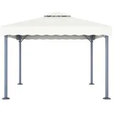 vidaXL Pavillon 300 x 300 cm Creme Aluminium